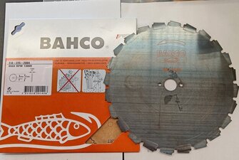 Bahco raivaussahan terä 225 x 25,4mm 10 kpl paketti