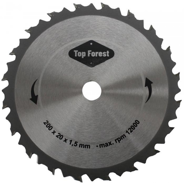TopForest raivaussahan kovapalaterä 200x20/200x25 