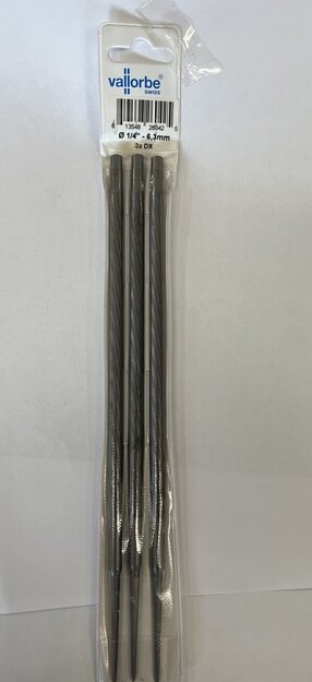 Vallorbe pyöröviila 6,3mm 3kpl pakkaus 